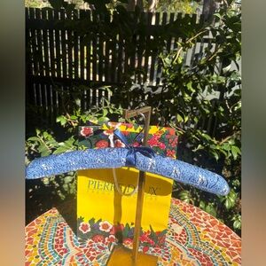 Pierre Deux Vintage Blue Floral Fabric  Hanger